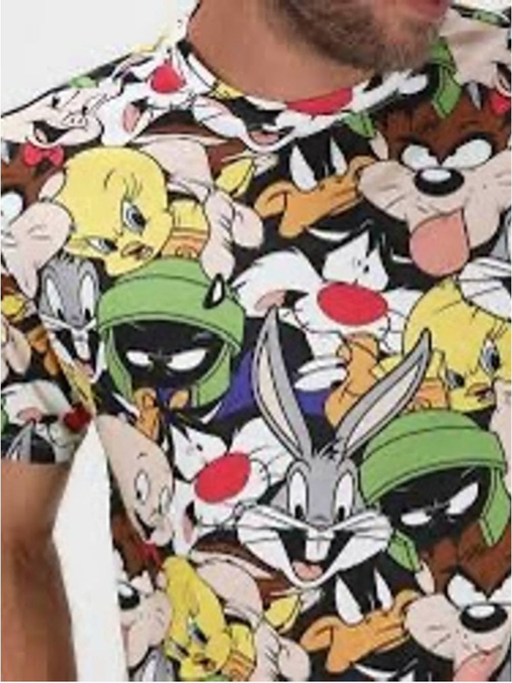 ZARA Looney Tunes Multi-color Short Sleeve Tee Size S